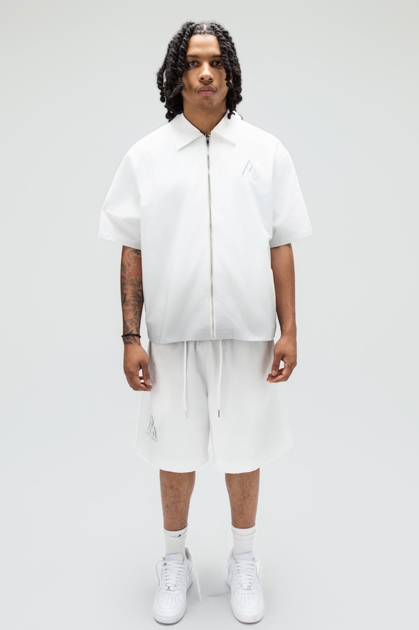 Cloud Zip Top Wht/Gry-4