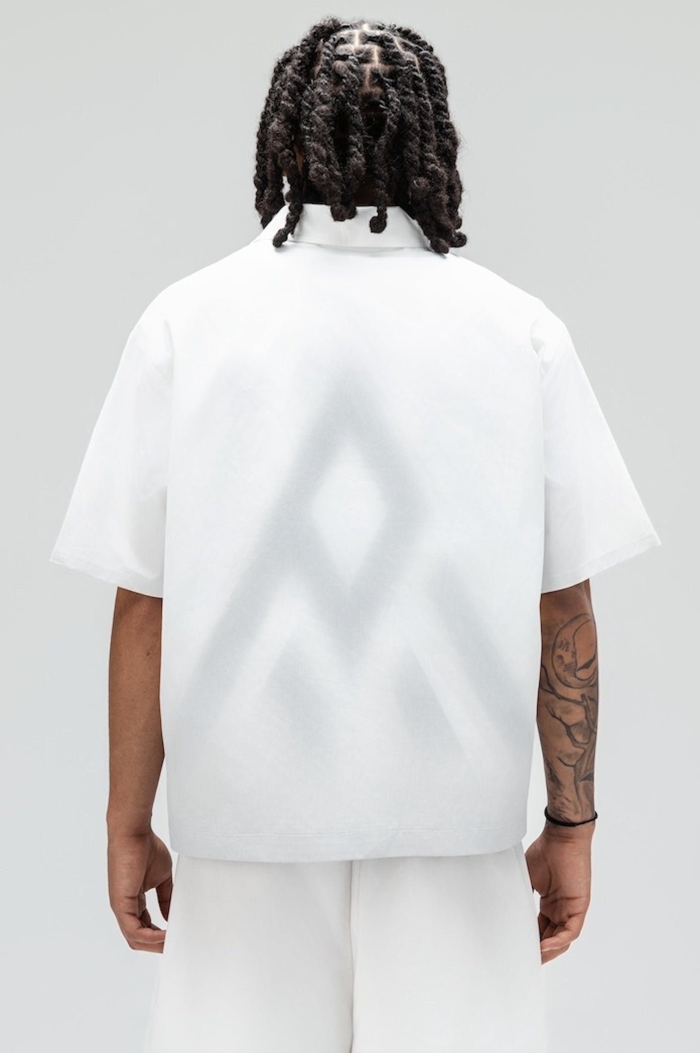 Cloud Zip Top Wht/Gry-3