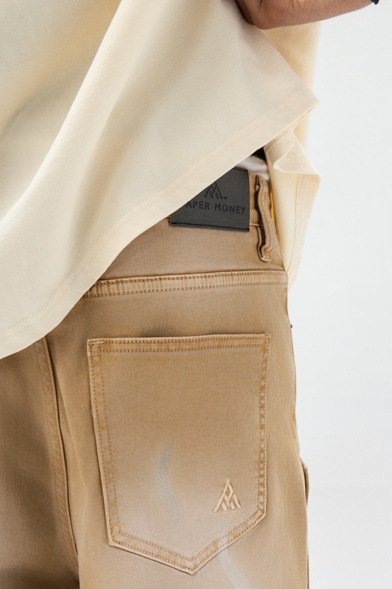 DUAL FLAMES SHORTS TAN-6