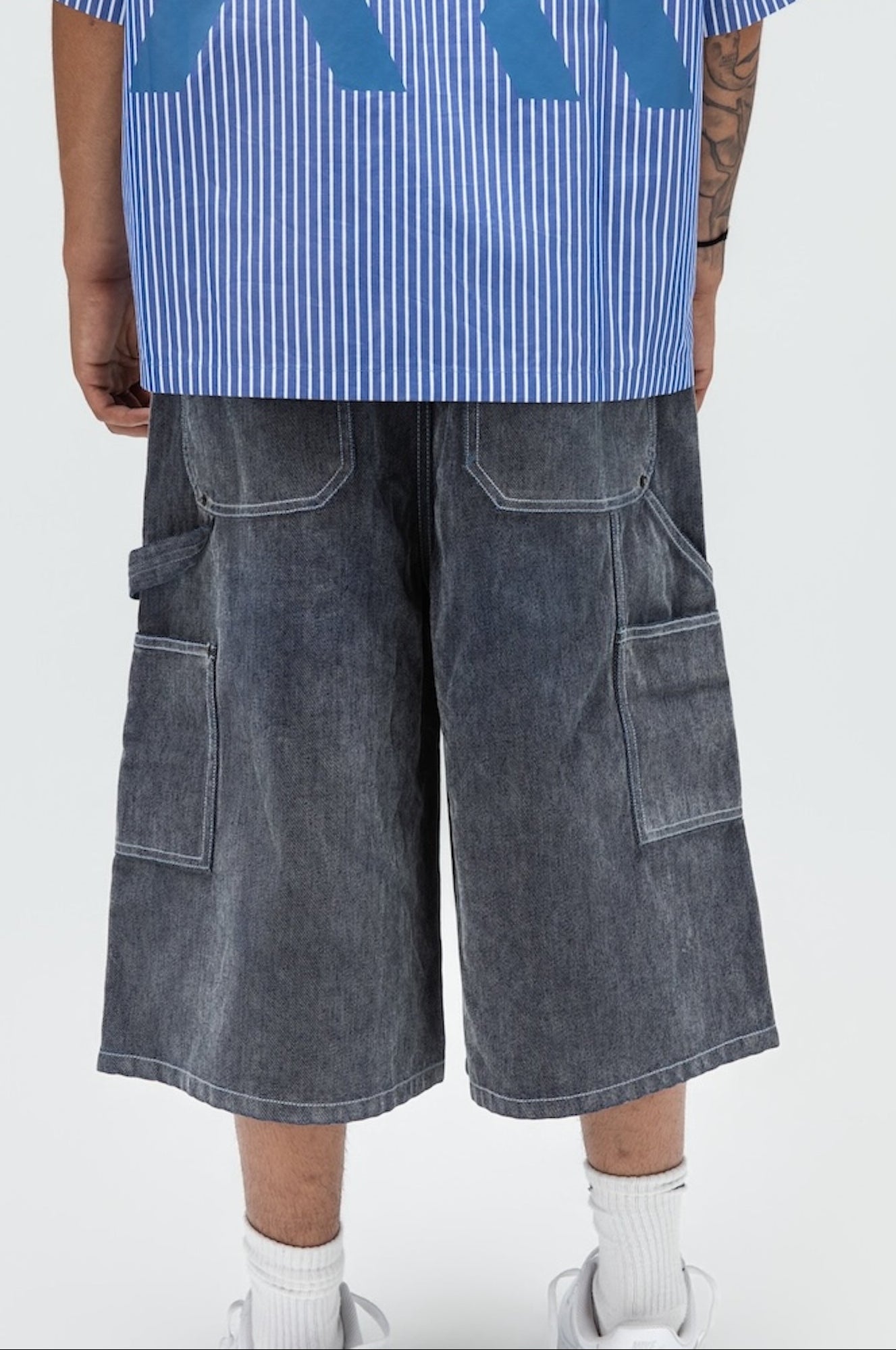 THE FLOCK JORTS GREY-4