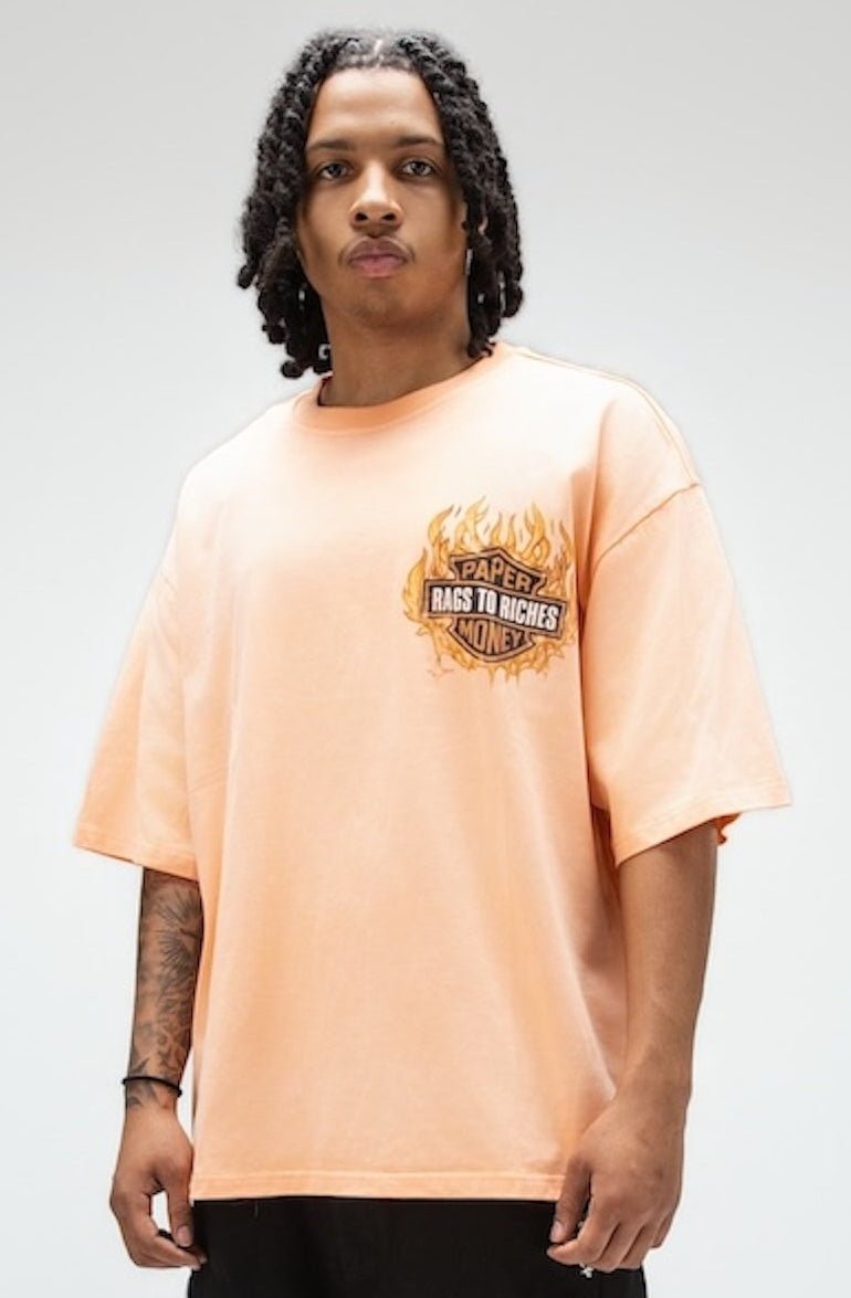 BURNOUT TEE Sherbert-2