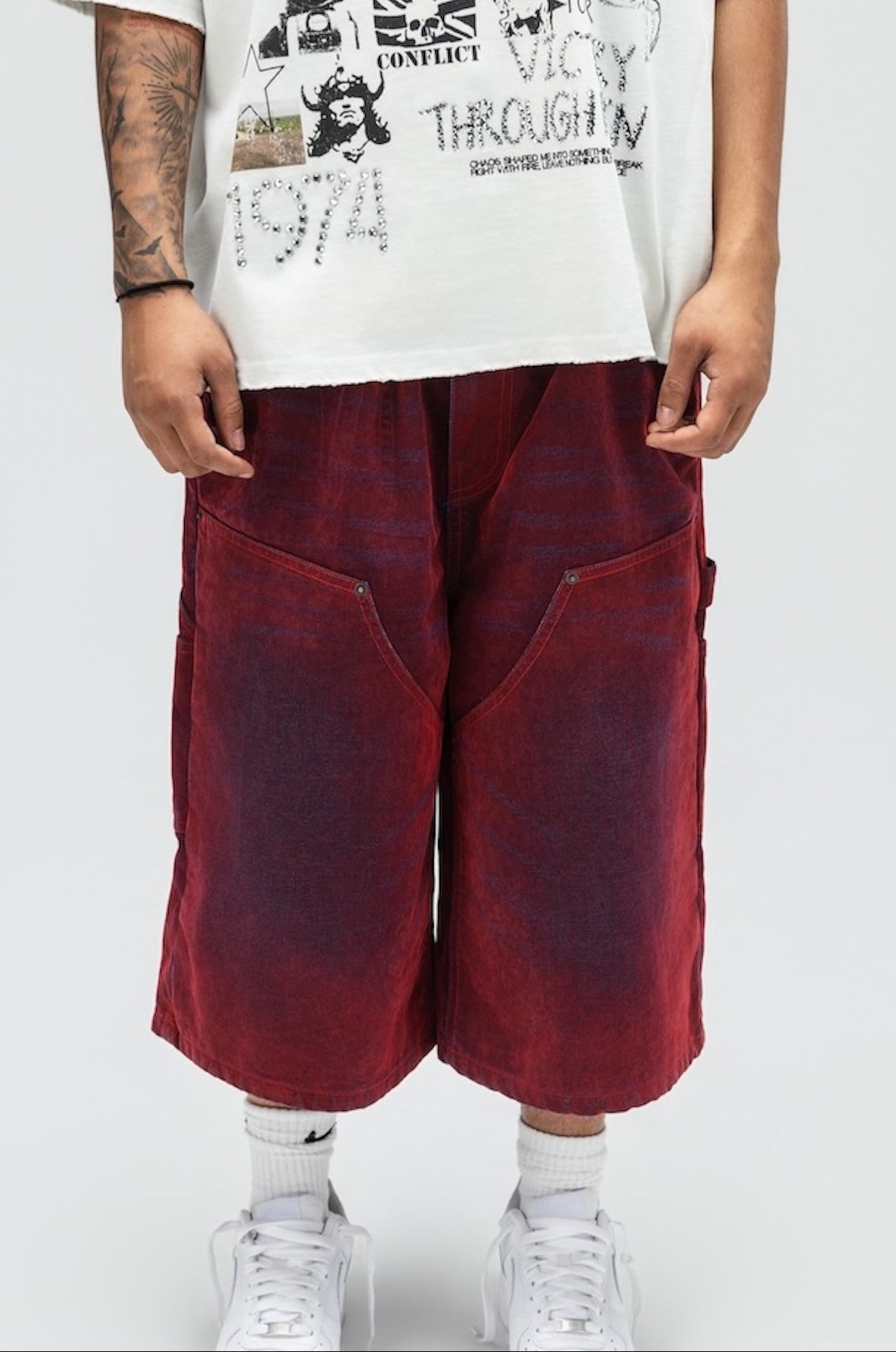 THE FLOCK JORTS RED