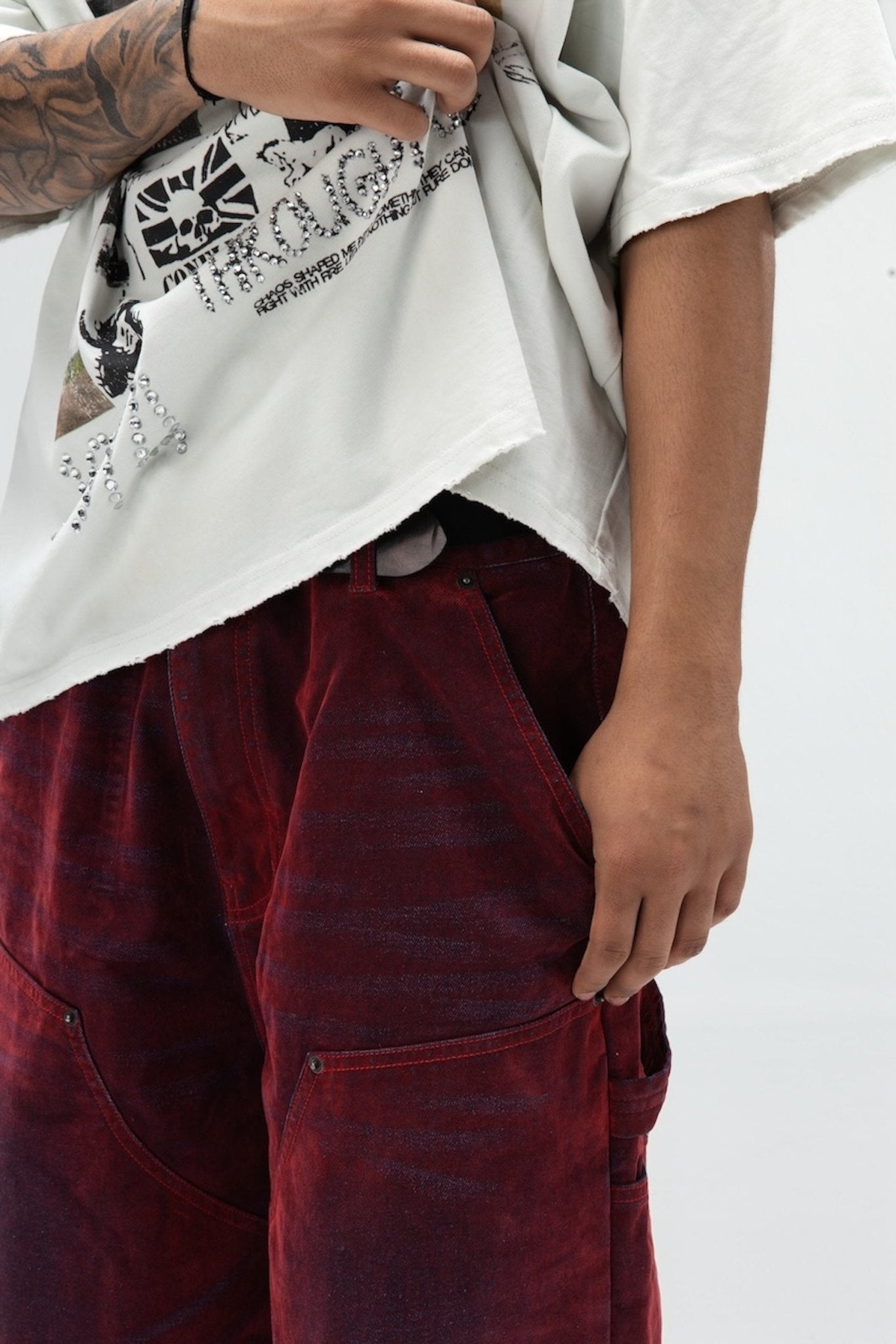 THE FLOCK JORTS RED-2