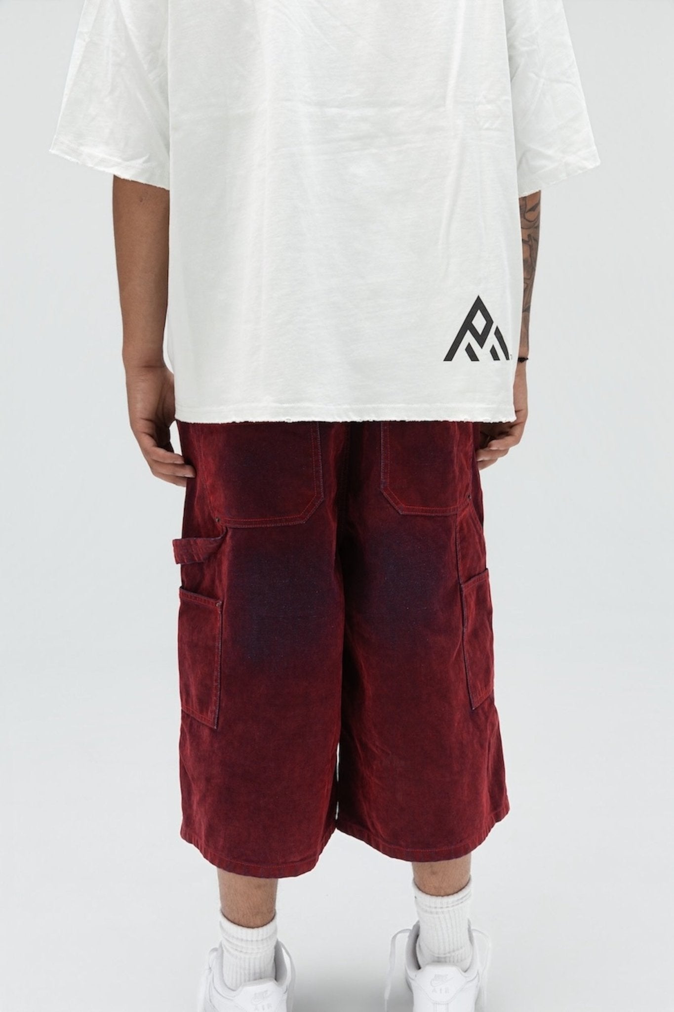 THE FLOCK JORTS RED-4