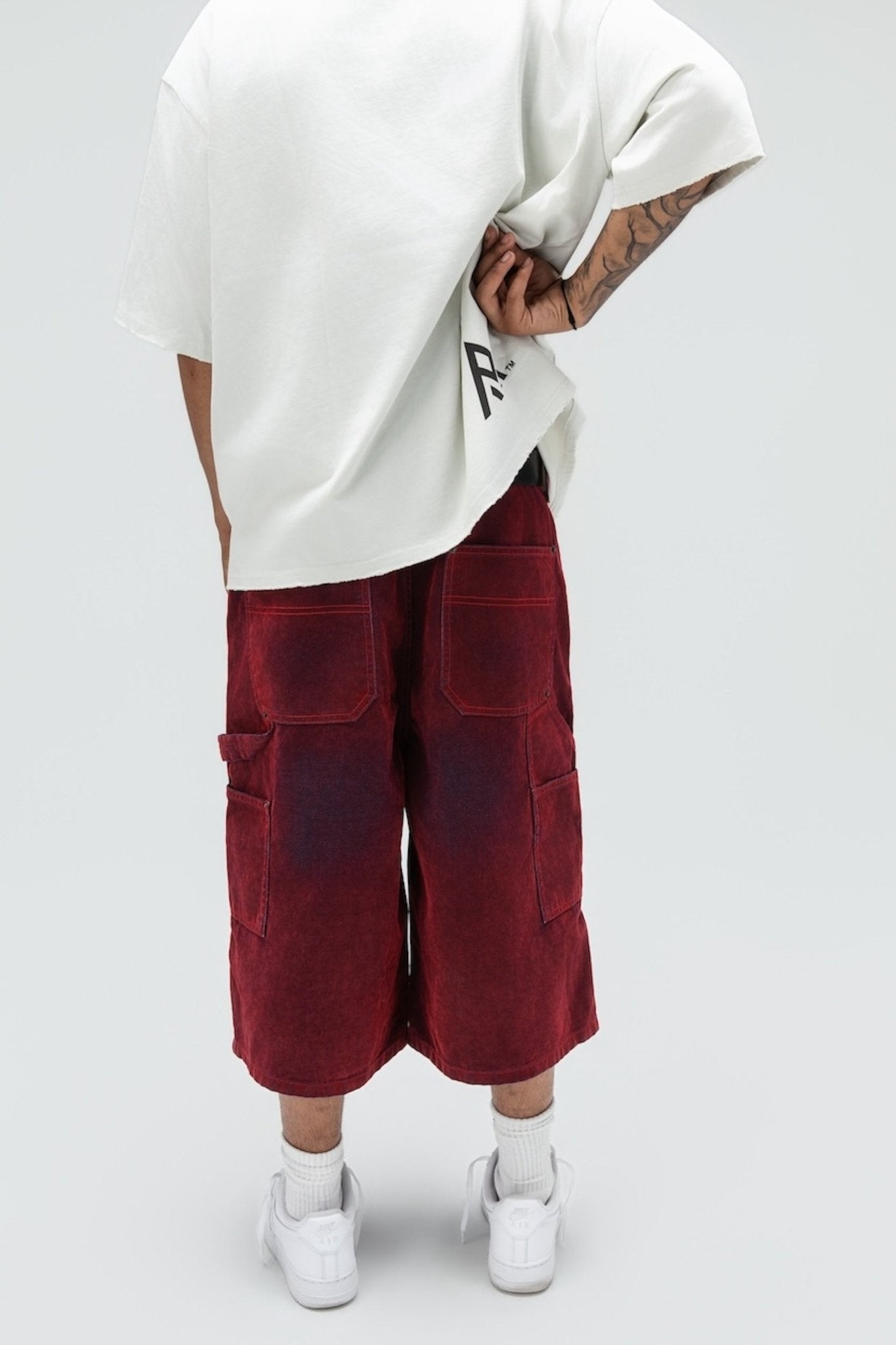 THE FLOCK JORTS RED-3