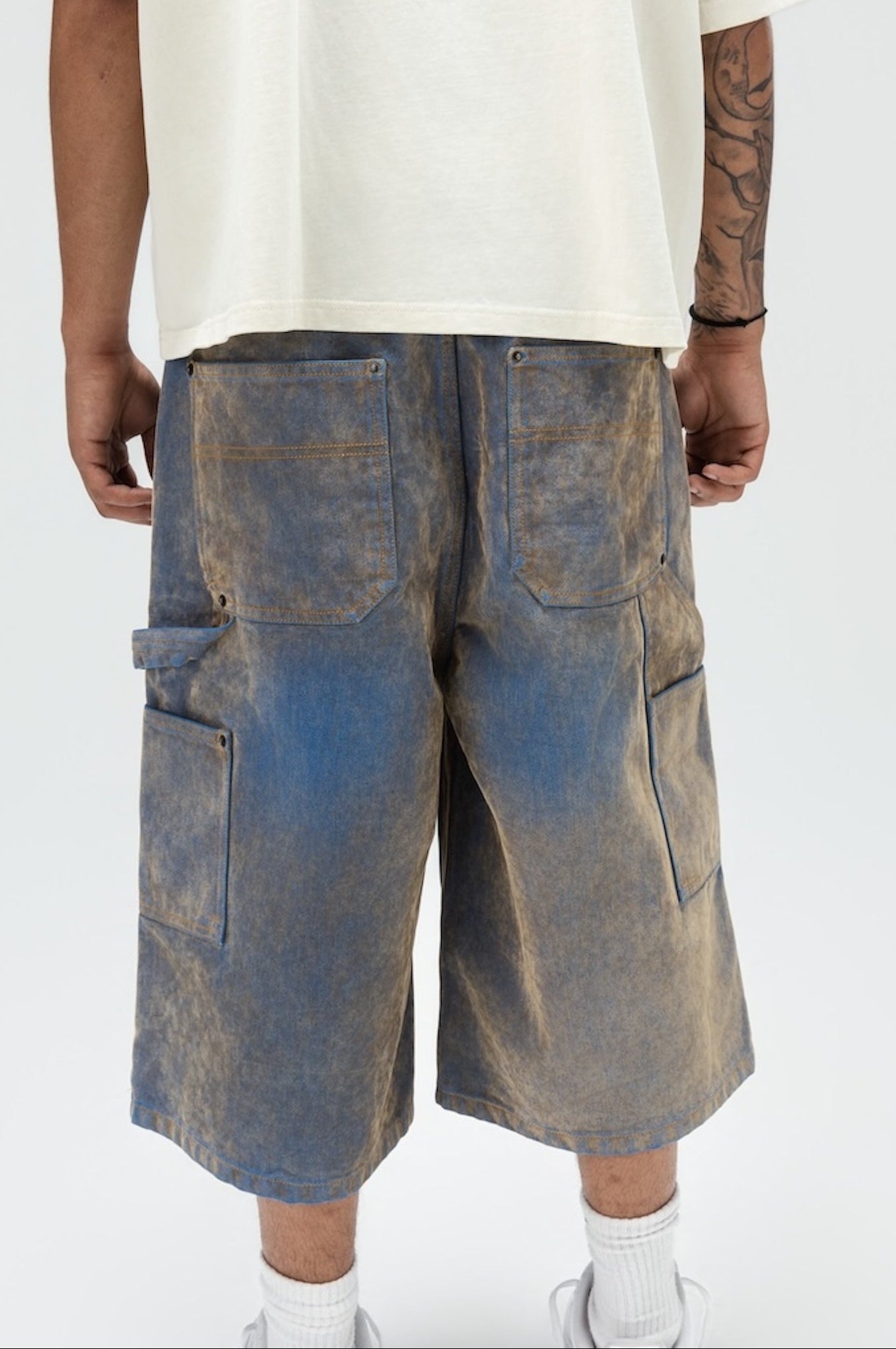 THE FLOCK JORTS BLUE-4