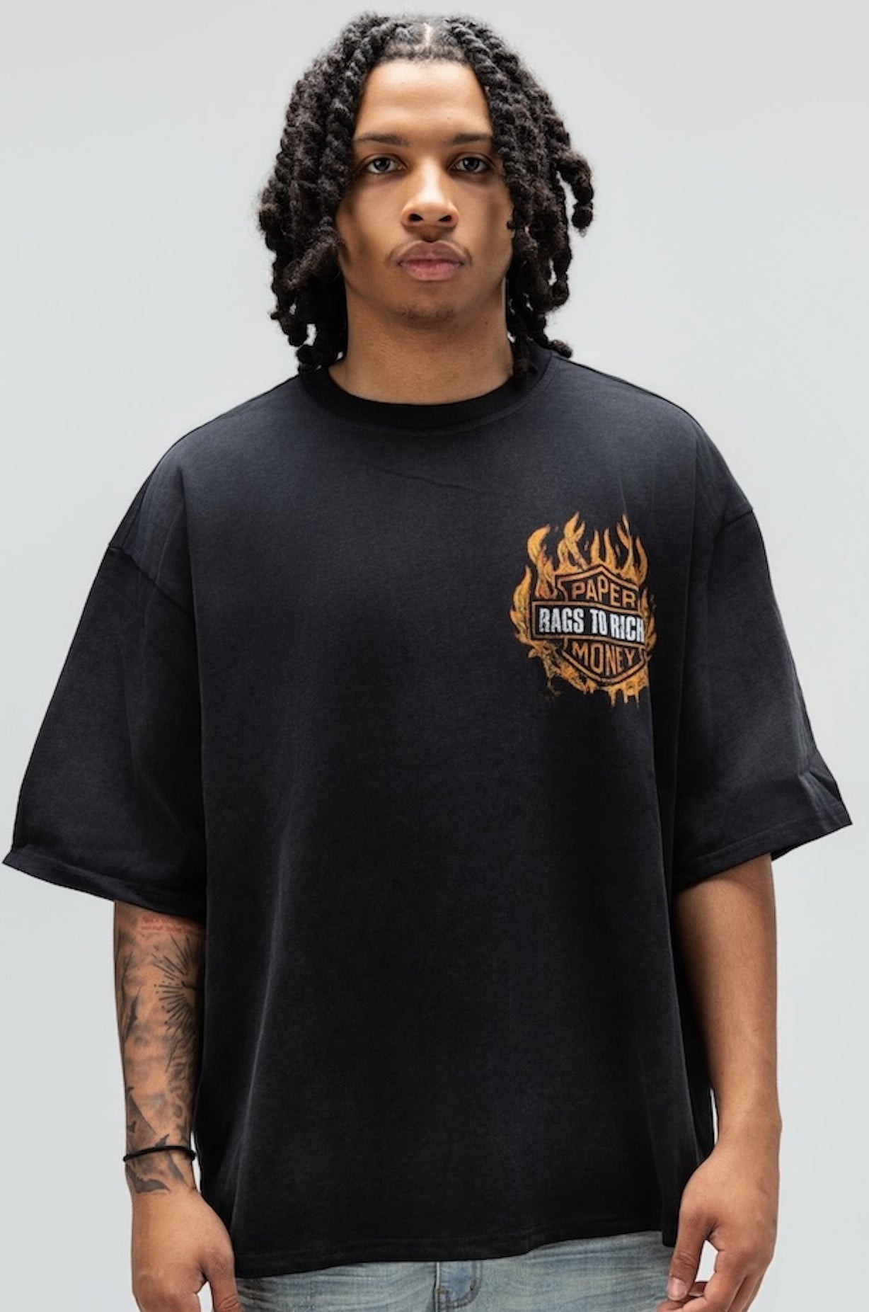 BURNOUT TEE Black-1