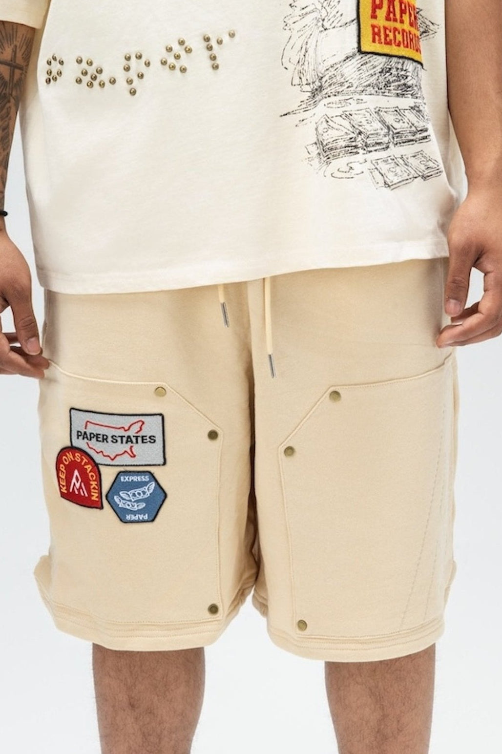 PAPER STATES SHORTS Cream