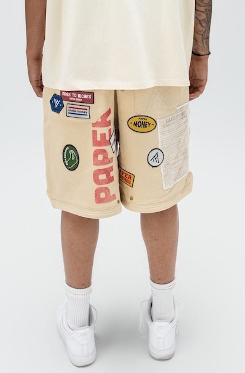 PAPER STATES SHORTS Cream-2