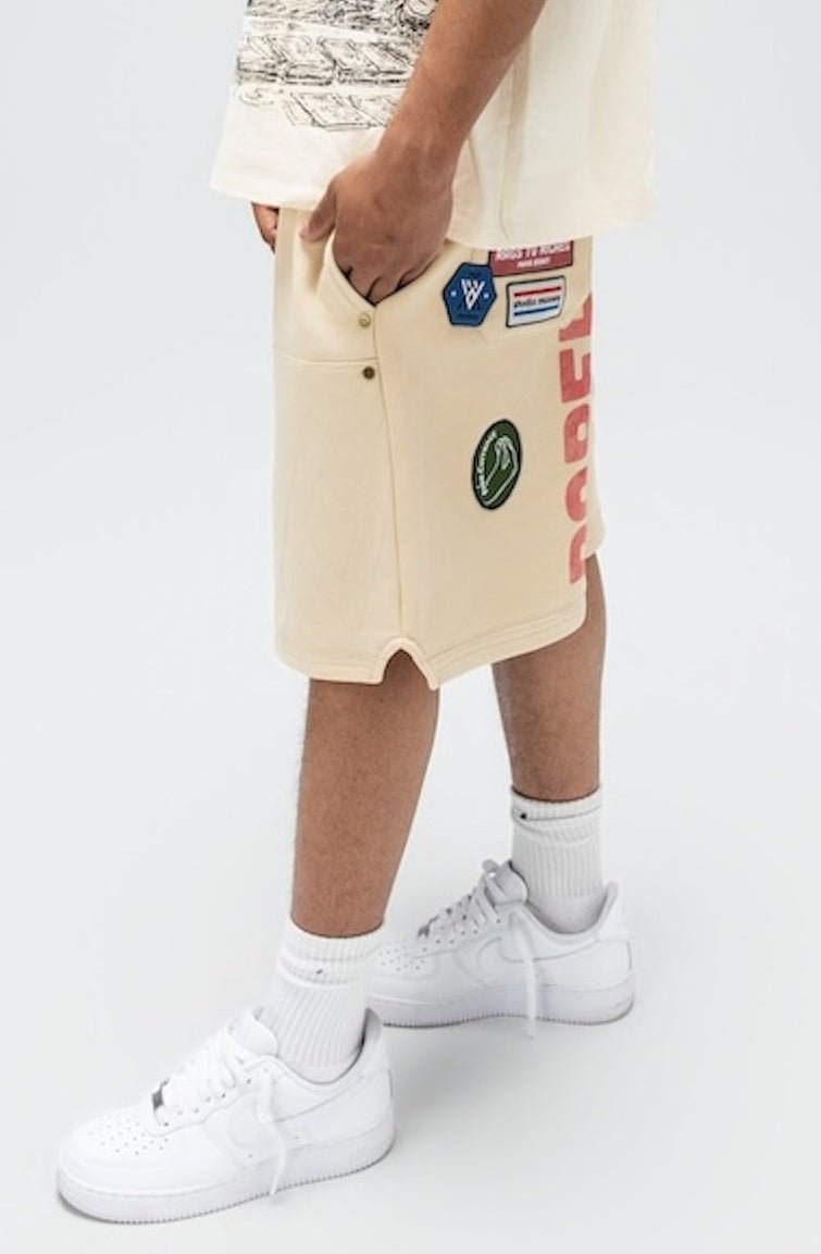PAPER STATES SHORTS Cream-5