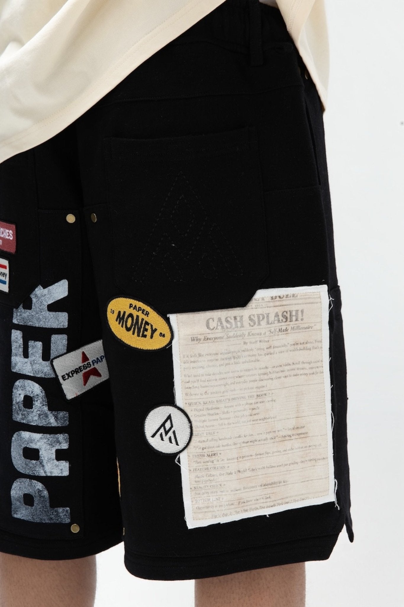 PAPER STATES SHORTS Black-5