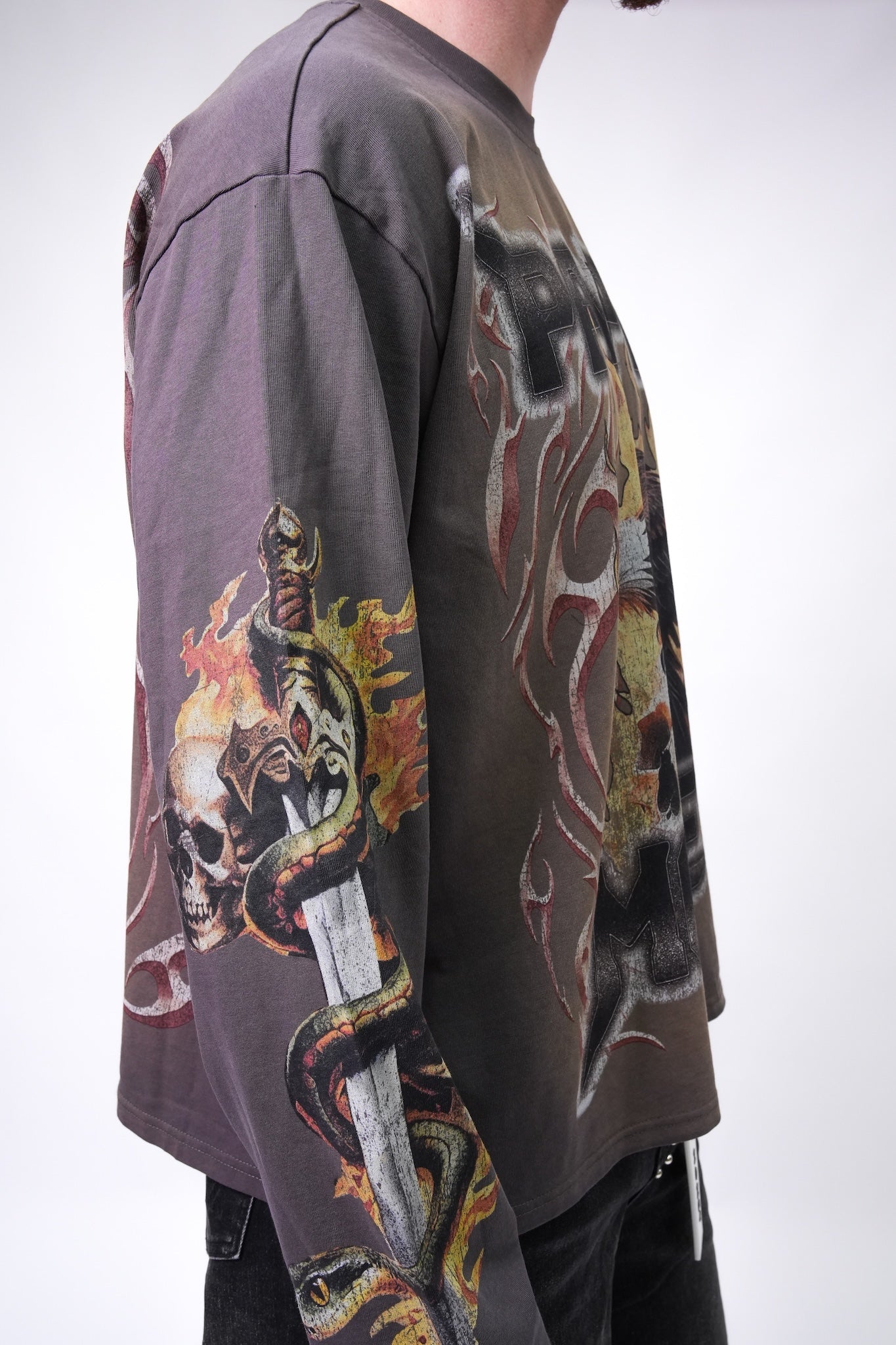 Soar Long Sleeve Tee - Asphalt-2