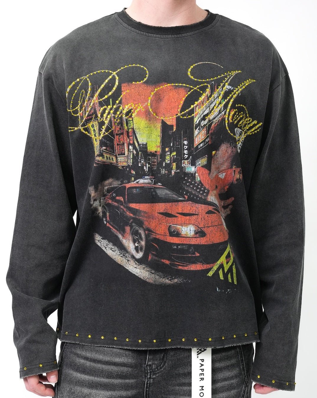 Midnight Run Long Sleeve Tee - Vintage Black-1