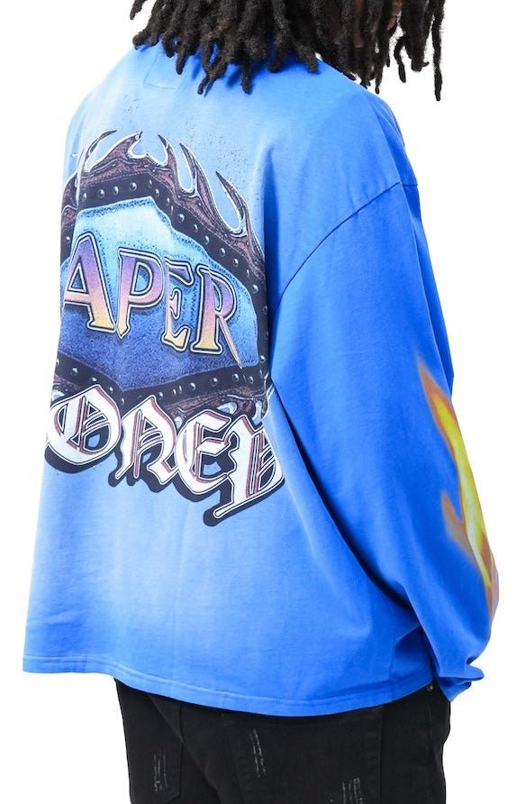 Cold Blood Long Sleeve Tee - Blue-4