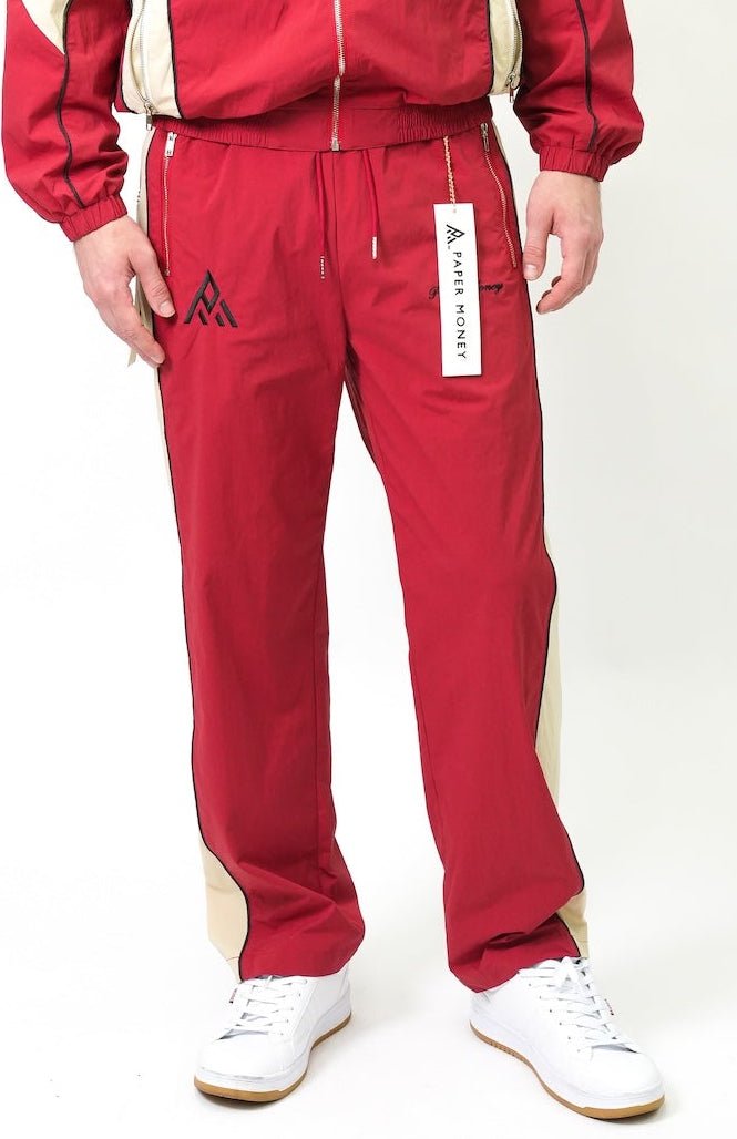 Velocity Track Pants - Red-1