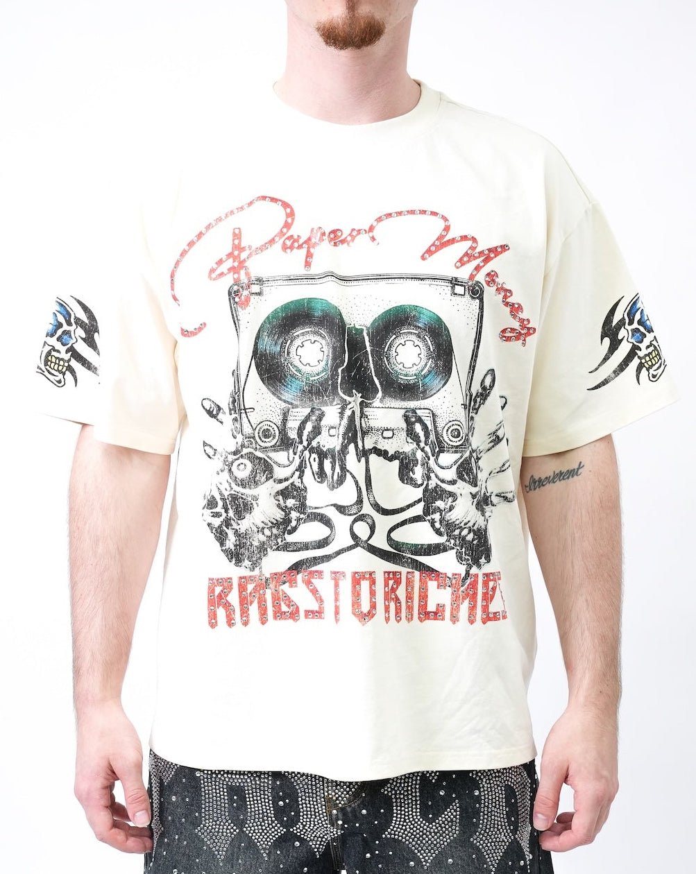 Playback Tee - Bone-1