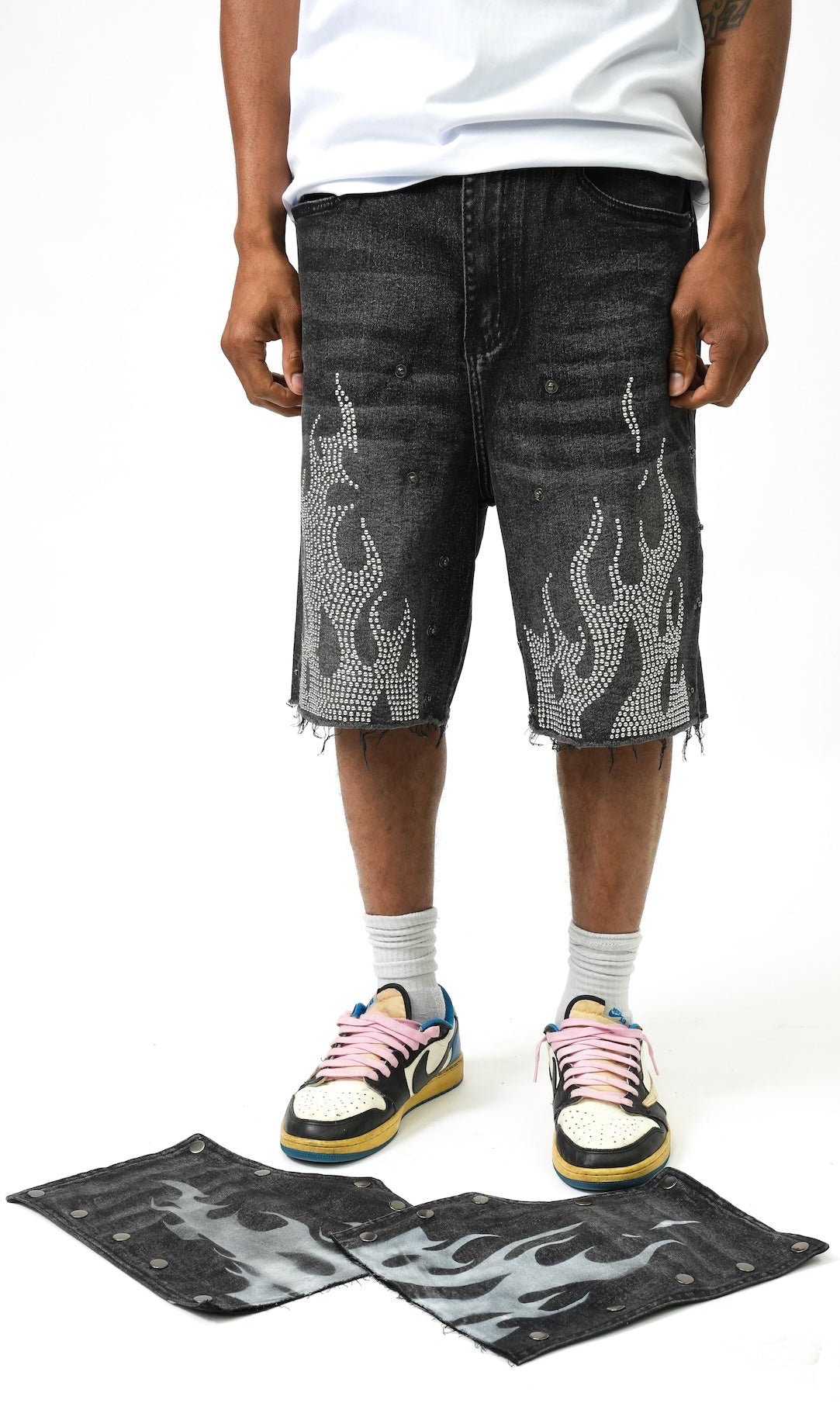 DUAL FLAMES SHORTS BLACK-6