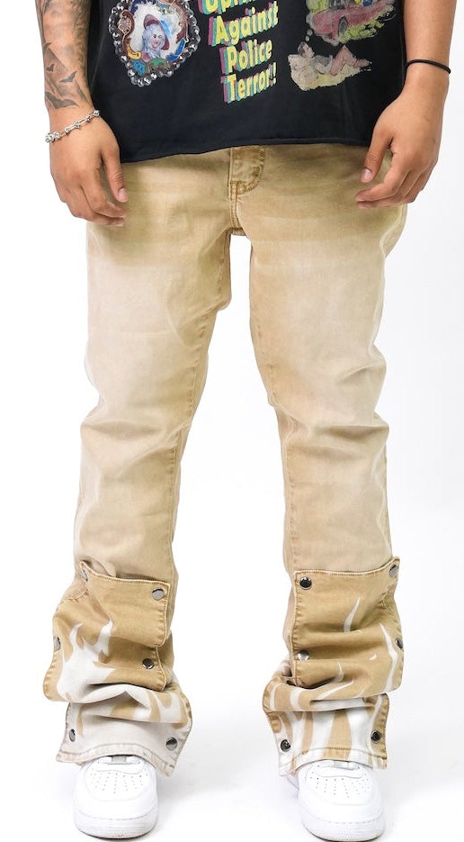 Dual Flames Pants - Khaki