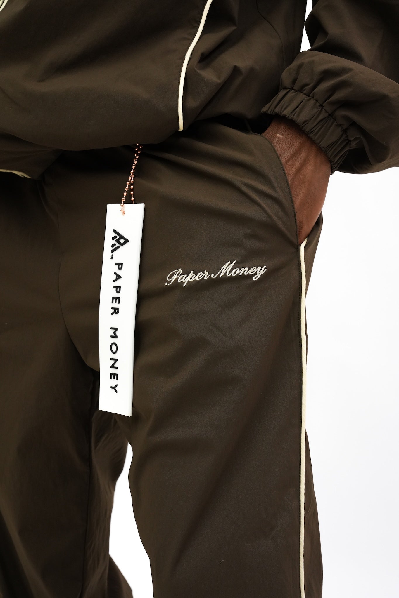 Motion Track Pants - Brown-3