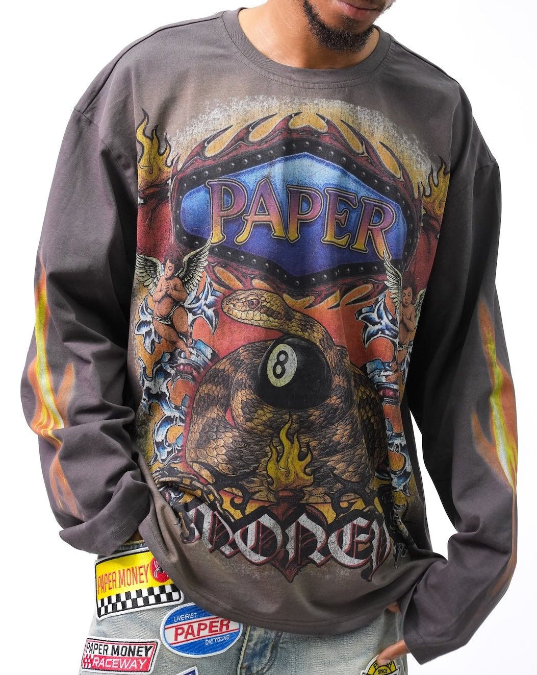 Cold Blood Long Sleeve Tee - Asphalt-5