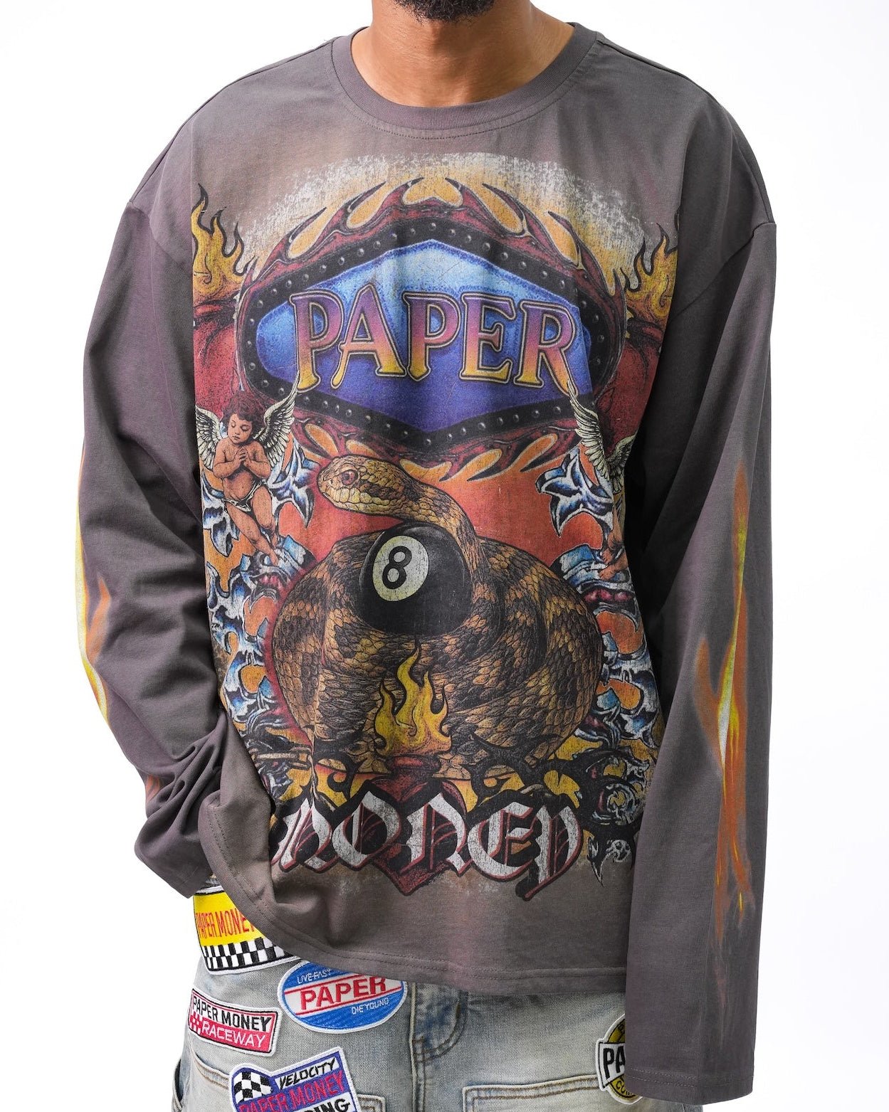 Cold Blood Long Sleeve Tee - Asphalt-1