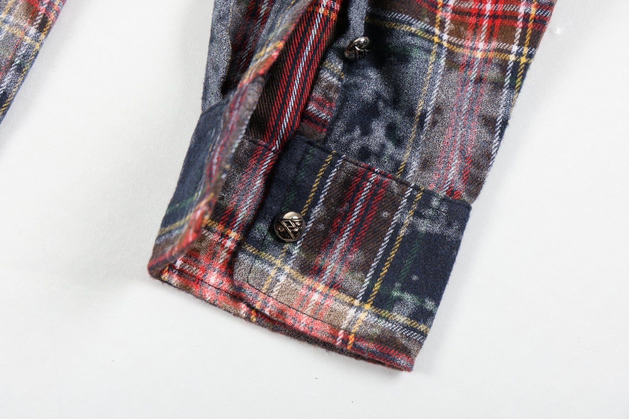 Rhinestone Flannel L/S | Blue/Red