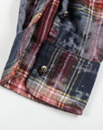Rhinestone Flannel L/S | Blue/Red