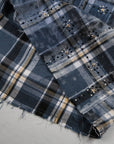 Rhinestone Flannel L/S | Blue