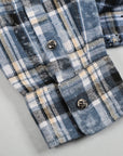 Rhinestone Flannel L/S | Blue