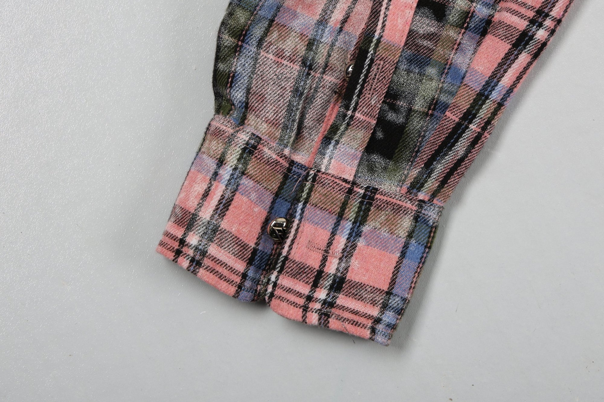 Rhinestone Flannel L/S | Pink