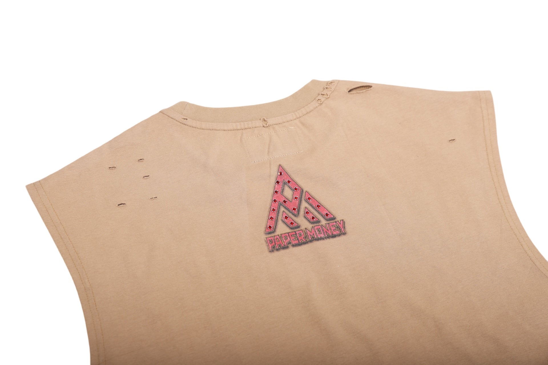 Rolling Dice Graphic Cutoff Tee | KHAKI BH3560G-6