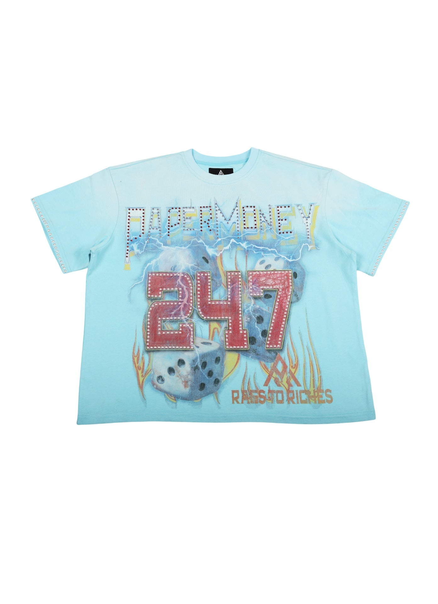 Rolling Dice Graphic Tee | Blue - BH3559G-1