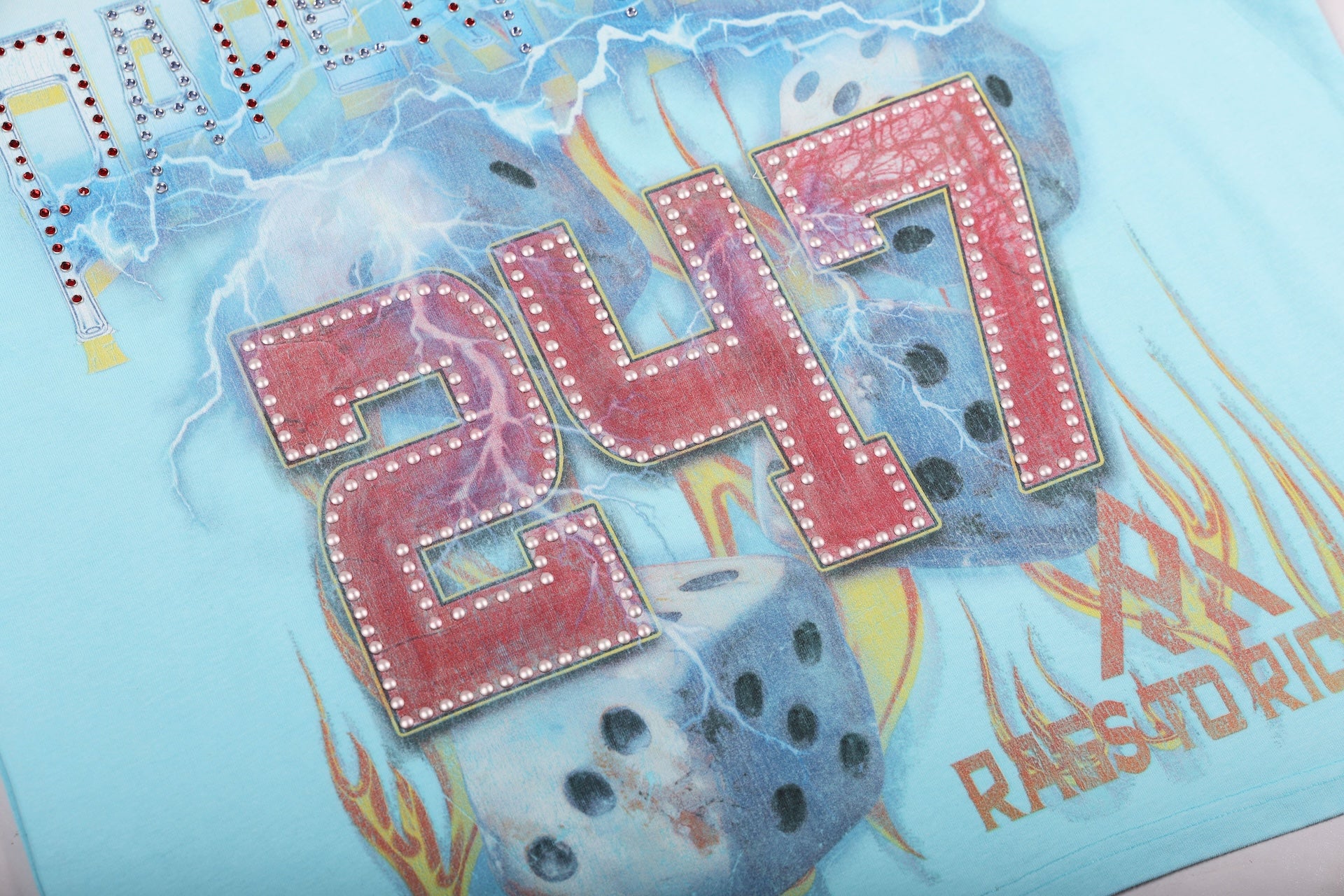 Rolling Dice Graphic Tee | Blue - BH3559G-3