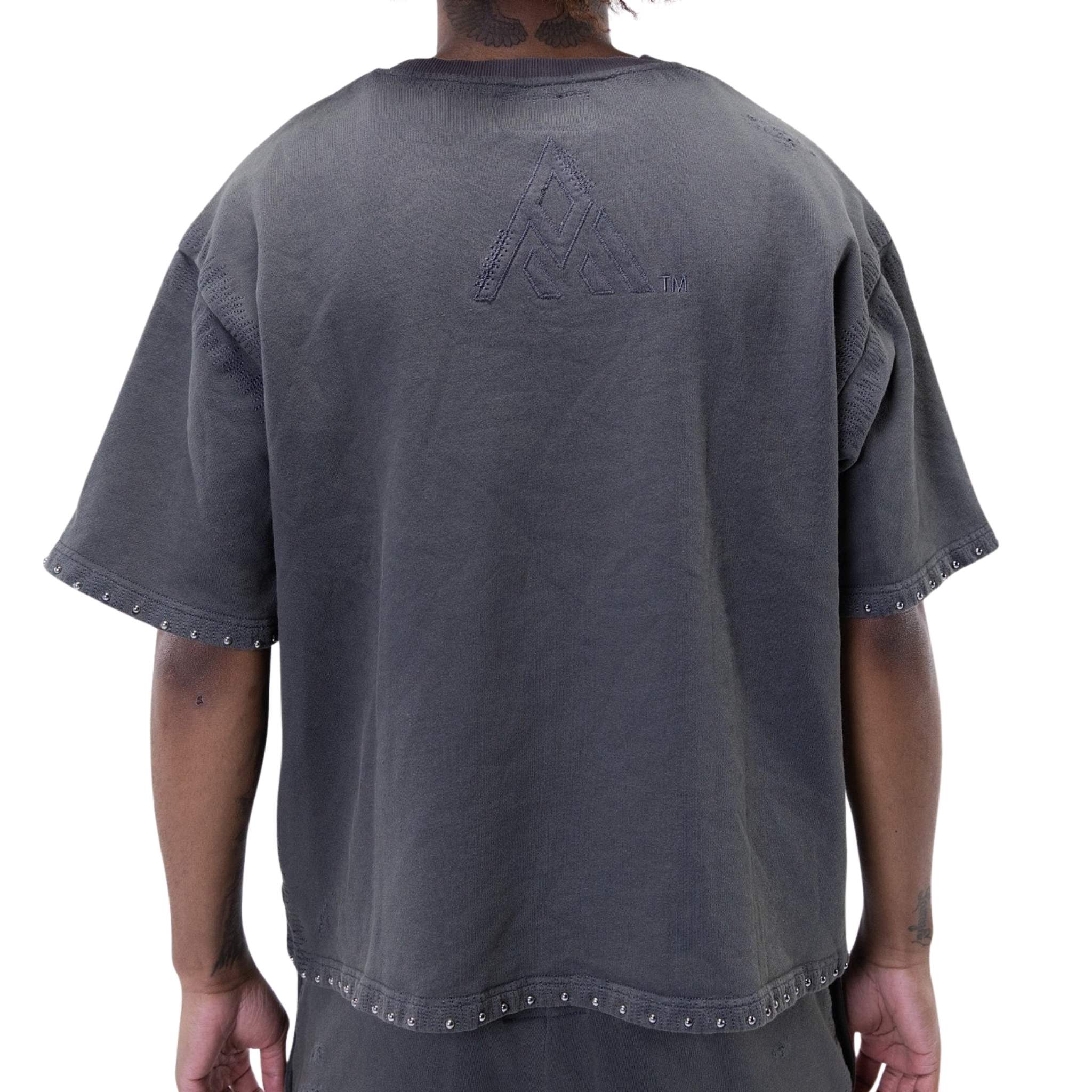 Minimal grey shirt with Paper Money logo on back