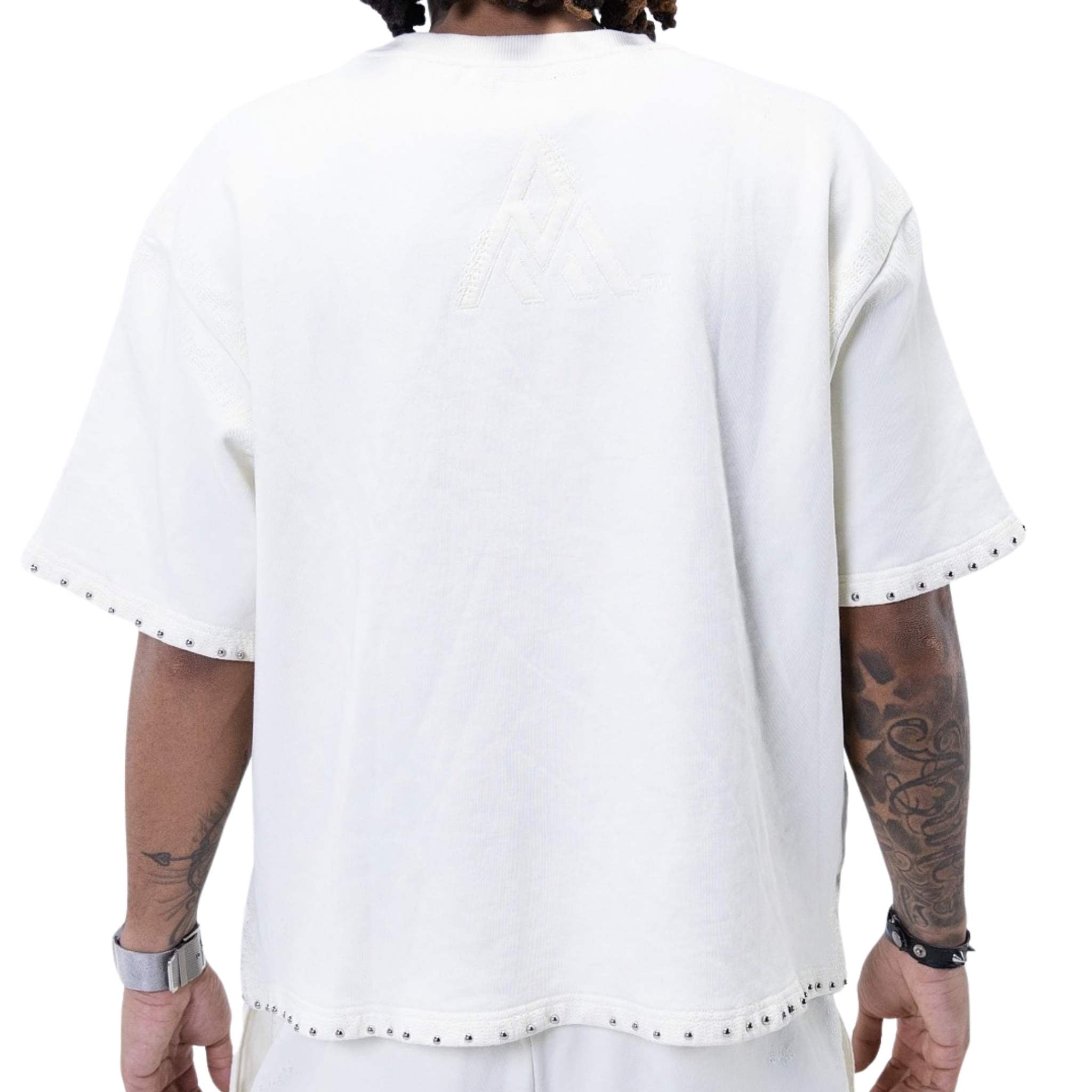 Minimal white shirt with Paper Money logo on back