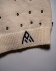Rhinestone Ski Mask | Cream