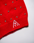 Rhinestone Ski Mask | Red
