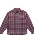 PM Rhinestone Flannel | Wine