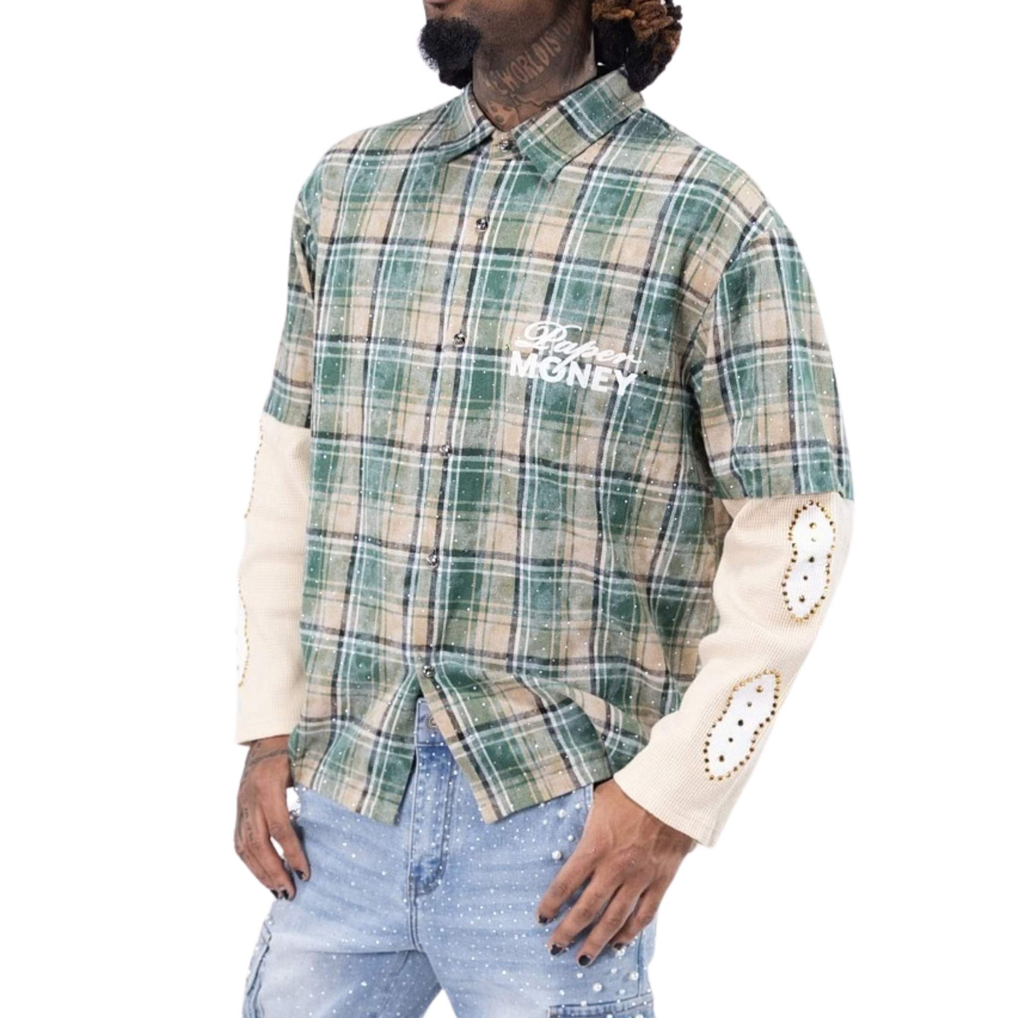 Layered Flannel | Green-2