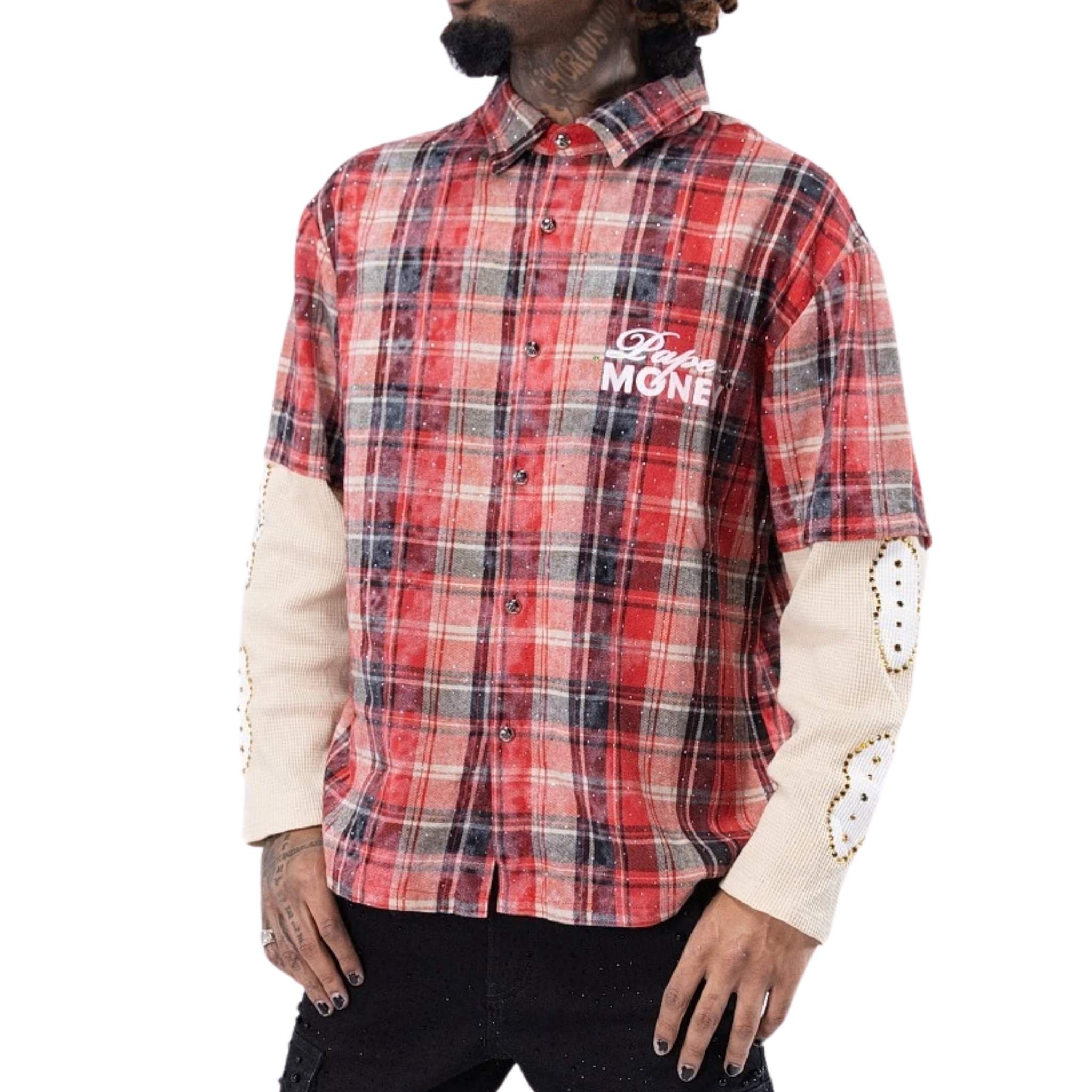 Layered Flannel | Red-2