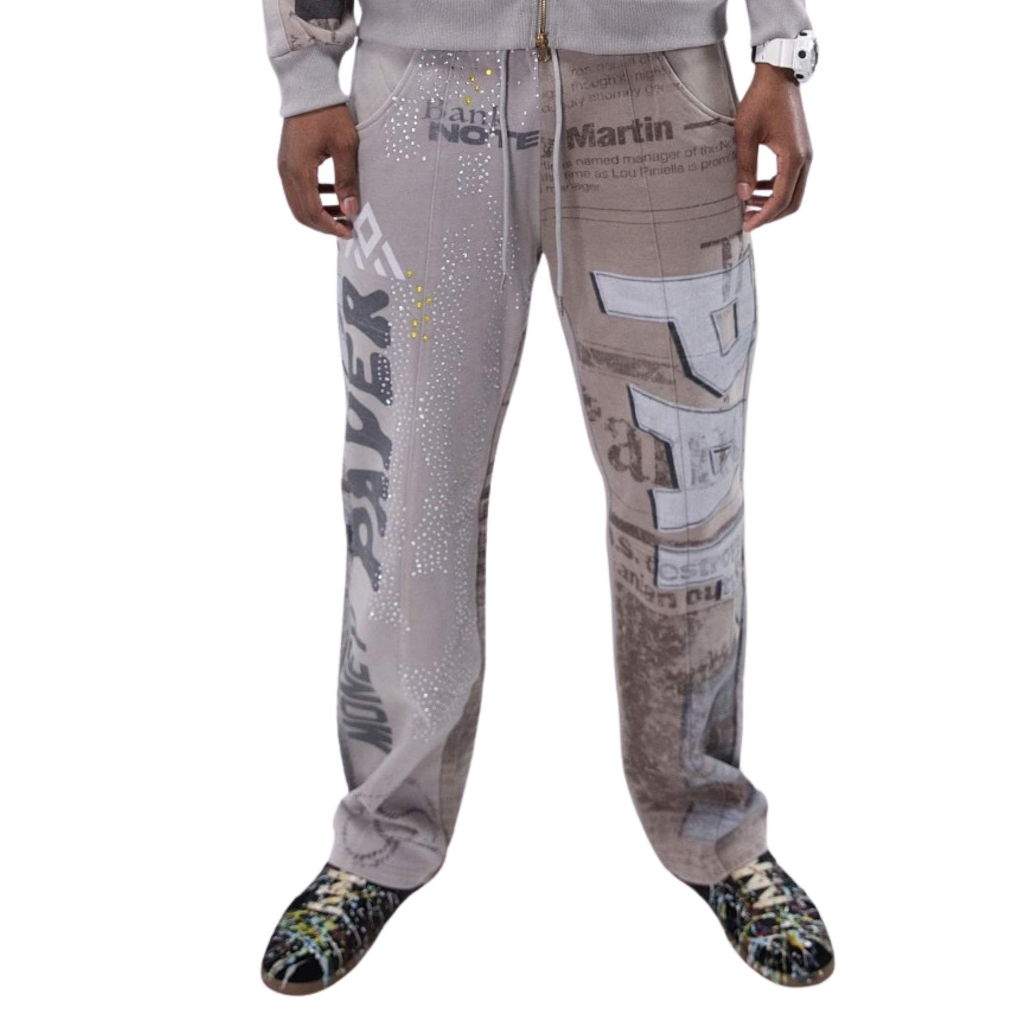 News Paper Sweat Pants | Taupe