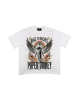 Fallen Angels Rhinestone S/S Tee | White