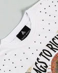 Fallen Angels Rhinestone S/S Tee | White