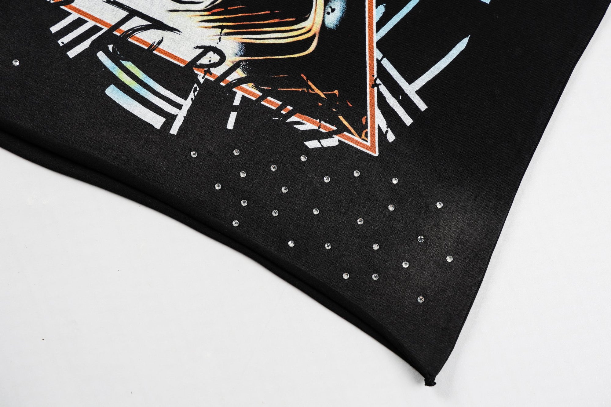 Def Money Rhinestone S/S Tee | Black