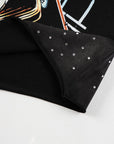 Def Money Rhinestone S/S Tee | Black