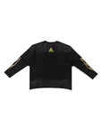 247 Rhinestone Double Layer Tee | Black