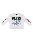 247 Rhinestone Double Layer Tee | White