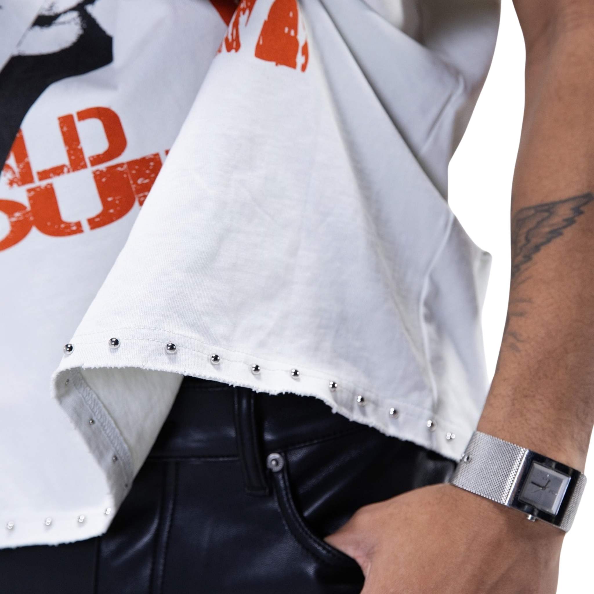 R2R World Tour Cutoff | White-3