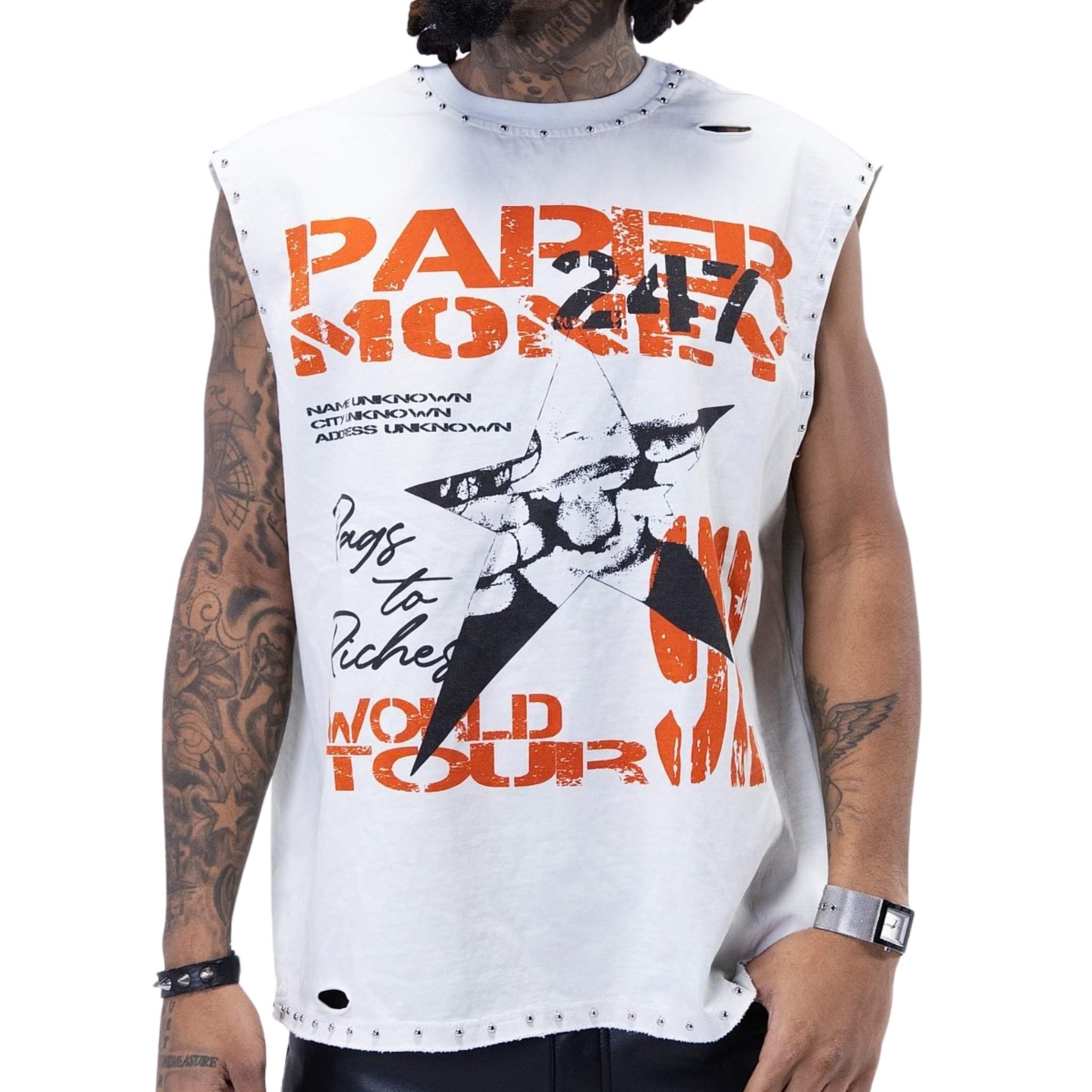 R2R World Tour Cutoff | White